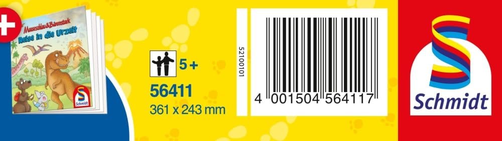 Пазл Schmidt Spiele Mauseschlau und Bärenstark Journey to Prehistoric Times 60 деталей, фото №2 Пазл Schmidt Spiele Mauseschlau und Bärenstark Journey to Prehistoric Times 60 деталей, фото №2