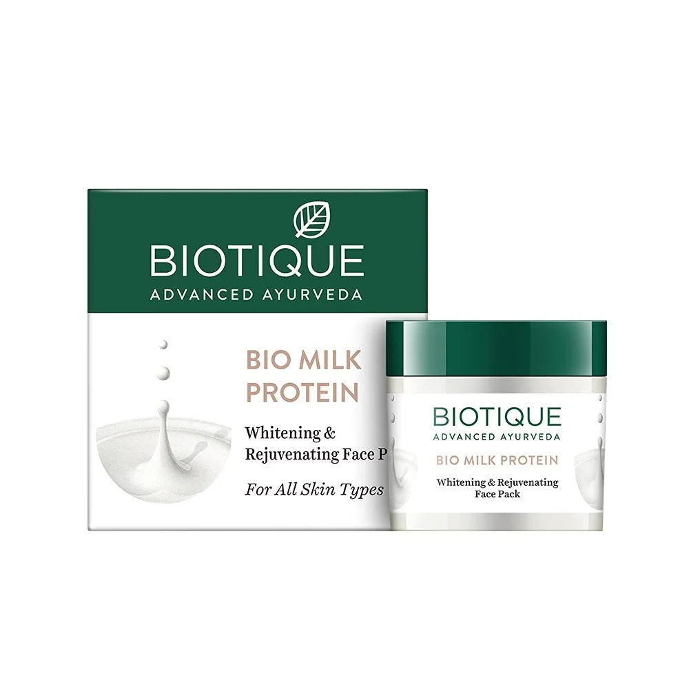 Маска для обличчя Biotique Organic Milk Protein Whitening & Rejuvenating для всіх типів шкіри, 50 г, фото №1 Маска для обличчя Biotique Organic Milk Protein Whitening & Rejuvenating для всіх типів шкіри, 50 г, фото №1