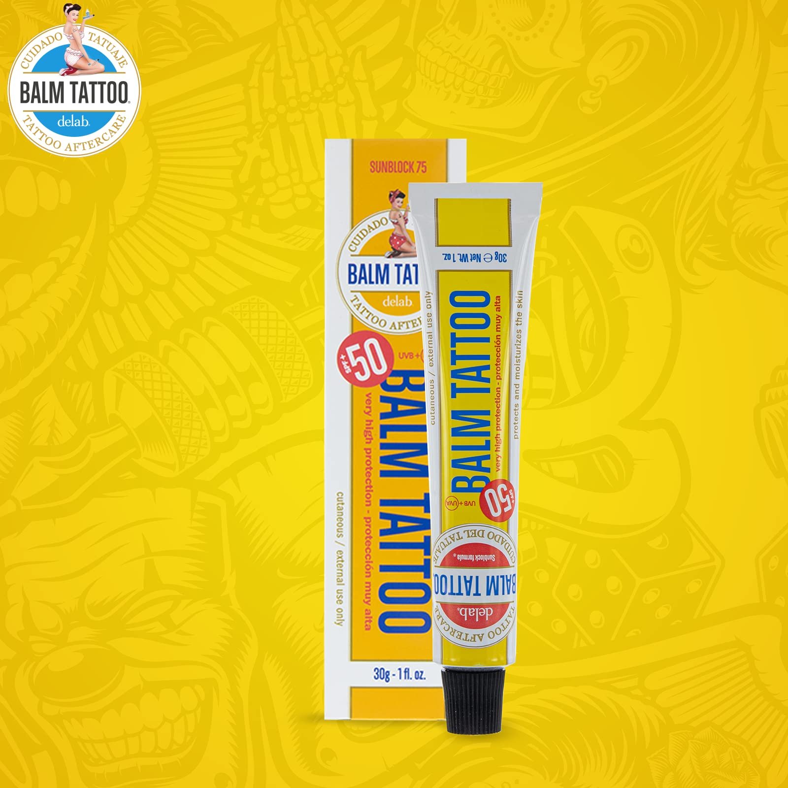 Крем для татуювань Balm Tattoo Sunblock SPF 75, фото №7