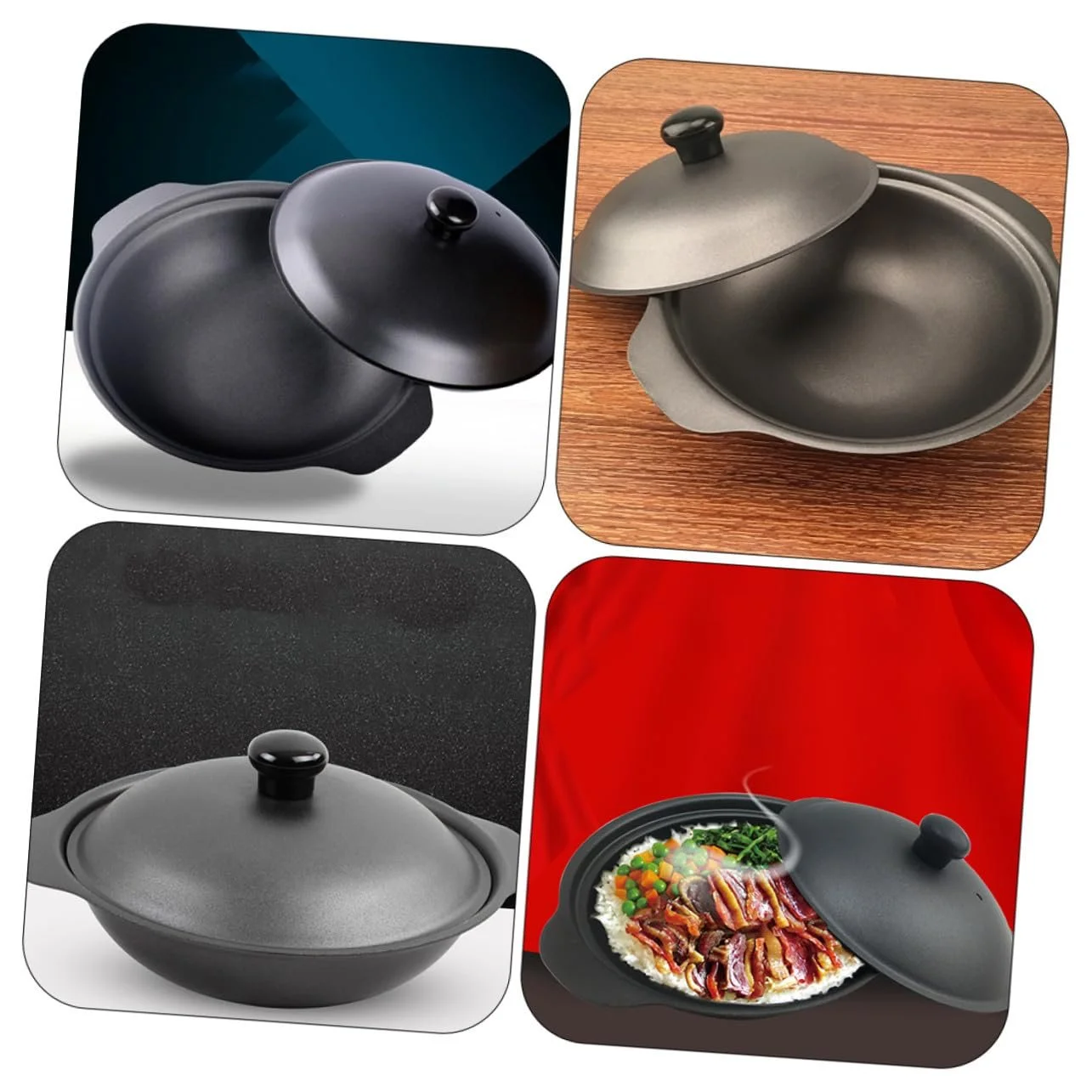 Чавунна каструля Veemoon з кришкою Жовта, фото №7 Чавунна каструля Veemoon з кришкою Жовта, фото №7