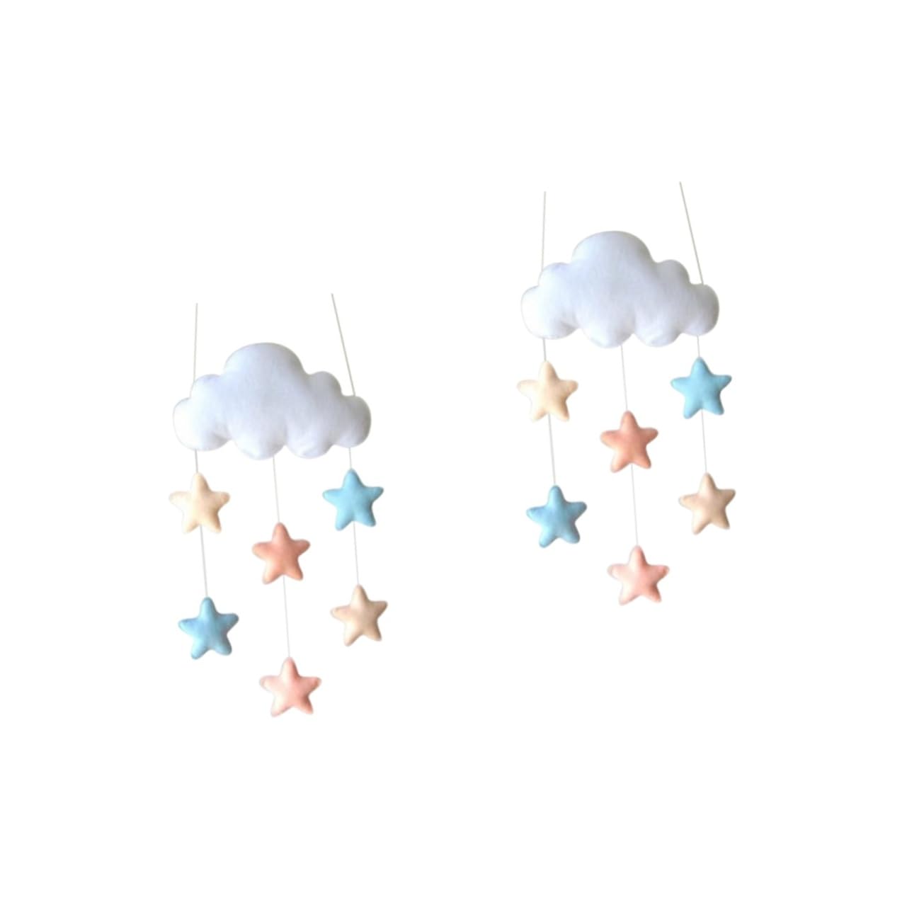 Декорація Карусель на ліжечко MAGICLULU Cloud Raindrop для дітей 2 штуки, фото №5