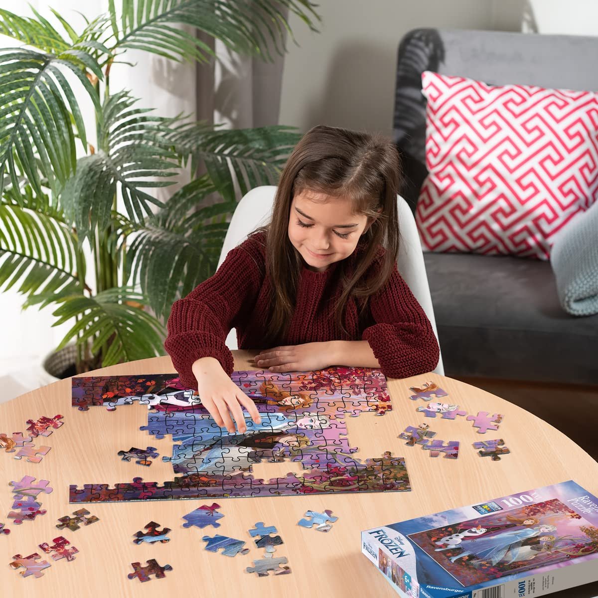 Пазл Ravensburger Frozen 80535 Ельза та її друзі 100 елементів, фото №3