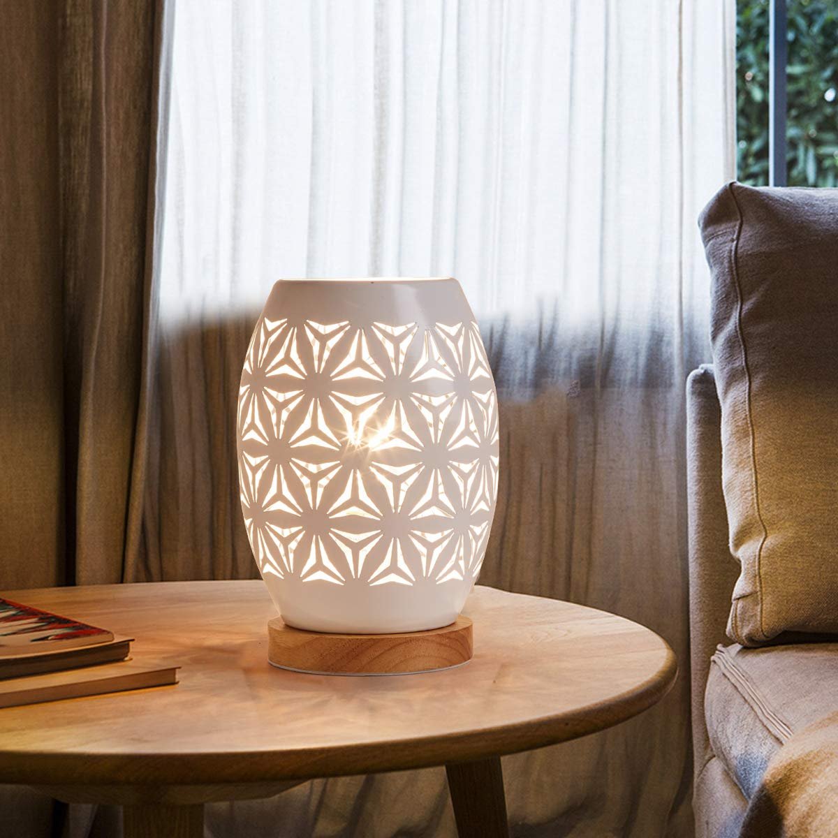 Настільна лампа OuXean White Metal E27 60 Вт, фото №4