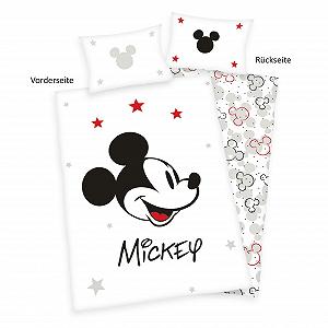 Постільна білизна Herding Disney Mickey Mouse, наволочка 40 x 60 см з двостороннім мотивом, підковдра 100 x 135 см, на блискавці, 100% бавовна synthetic.ua - Фото 1