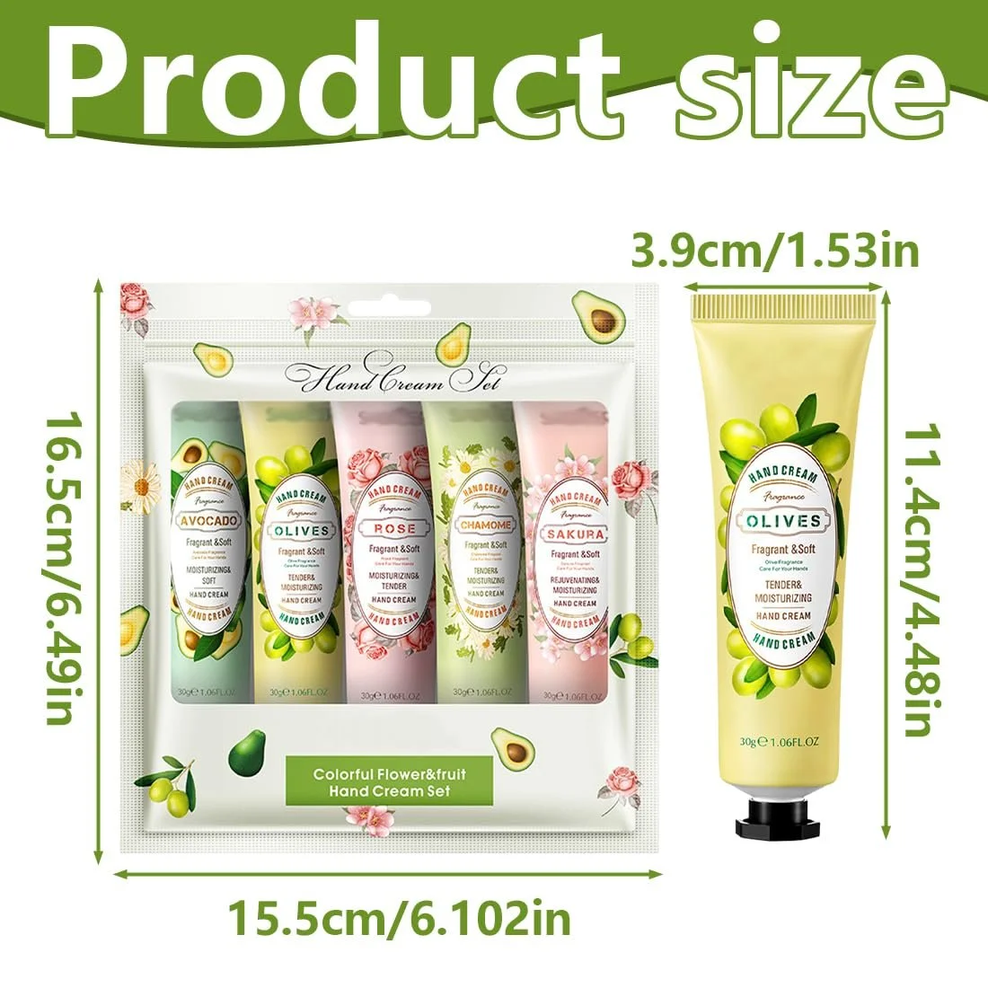 Крем для рук OIXYA, міні набір кремів для рук, 10 x 30 мл, різдвяні подарунки, фото №2