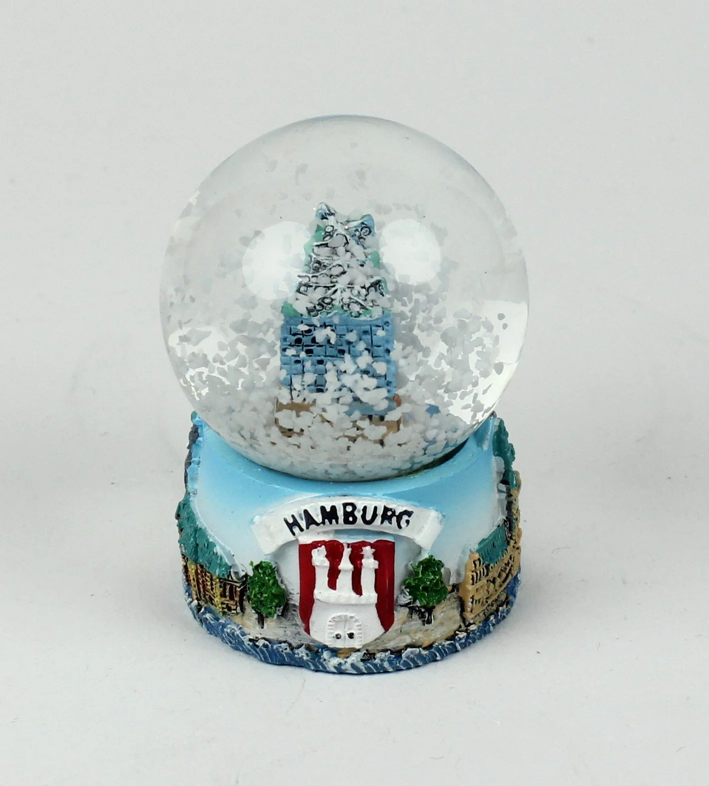 Снігова куля Elbphilharmonie Buddel-Bini Versand Гамбург, концертний зал Elphi, маленька, з блискітками, фото №5