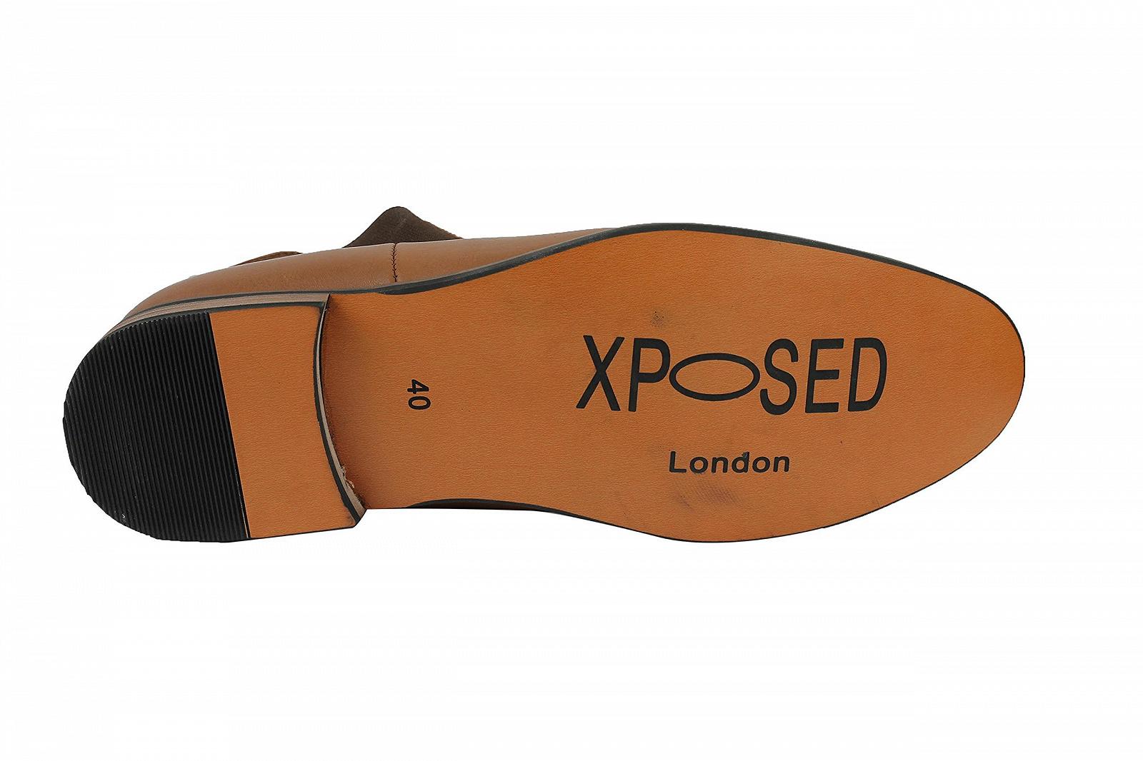 Мокасини Xposed чоловічі чорні із штучної замші, повсякденні, без застібки, для водіння, фото №4