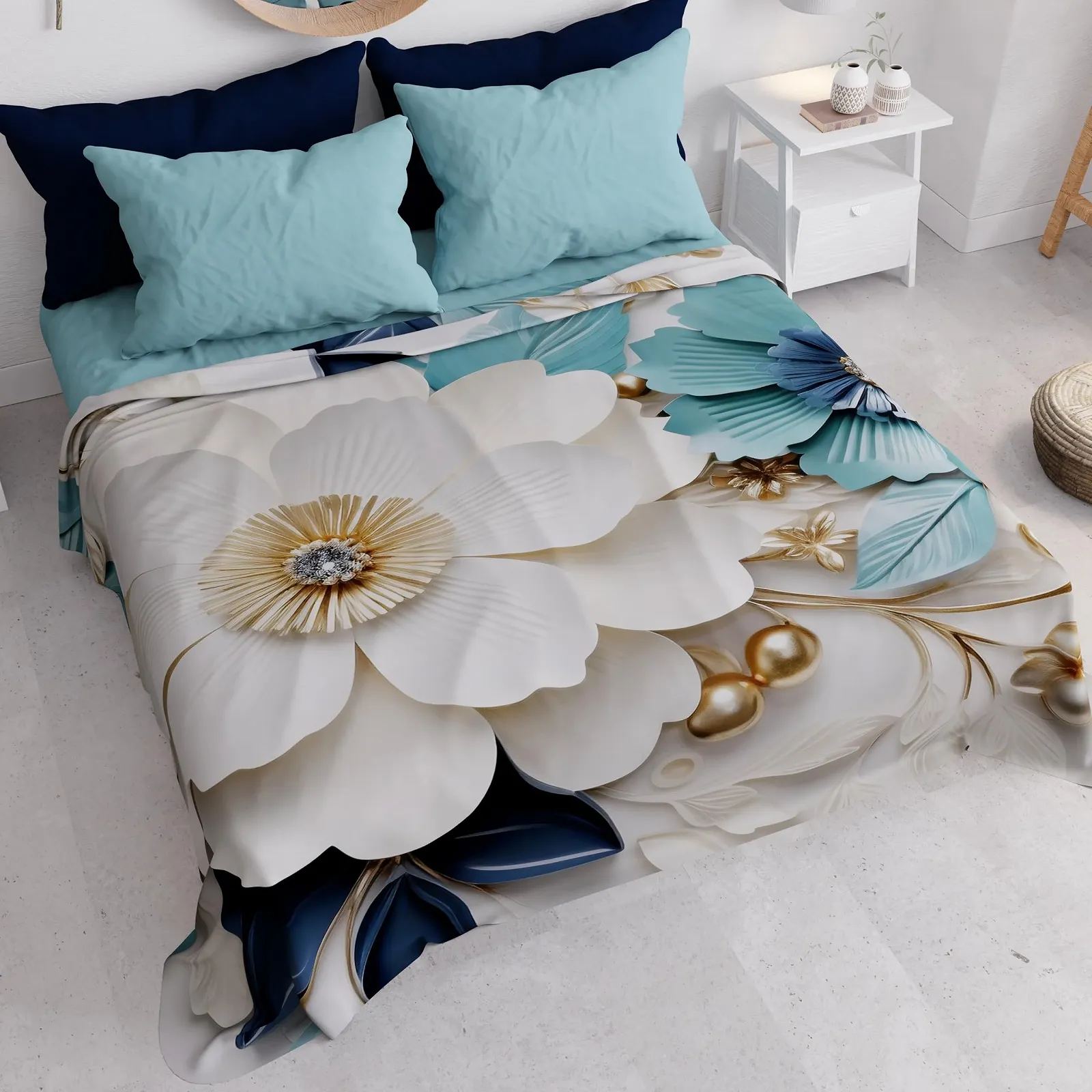 Покривало PETTI Artigiani Italiani Літо Квітковий візерунок 05-19, фото №3