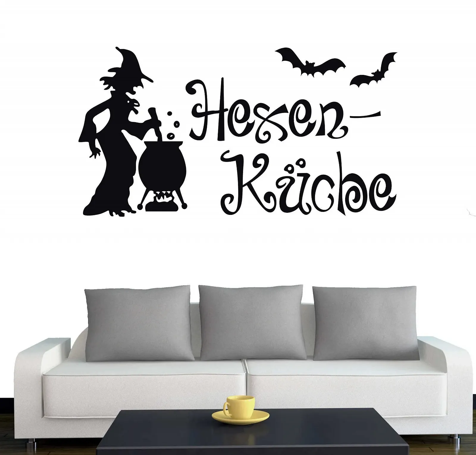 Наклейка на двері Klebesüchtig Witch's Kitchen 45 см x 24 см Чорна, фото №1 Наклейка на двері Klebesüchtig Witch's Kitchen 45 см x 24 см Чорна, фото №1