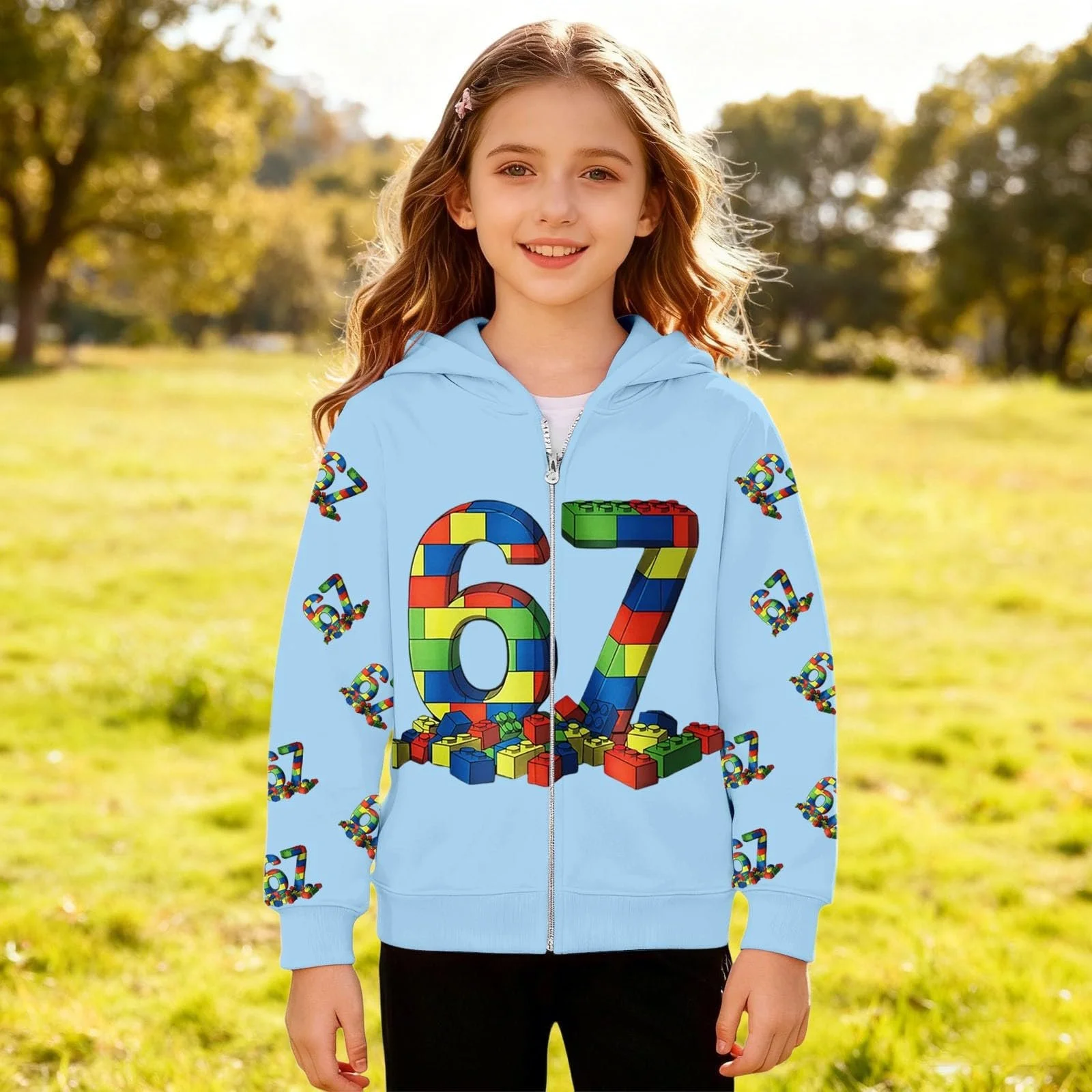 Худи Без бренда с принтом 67, фото №5