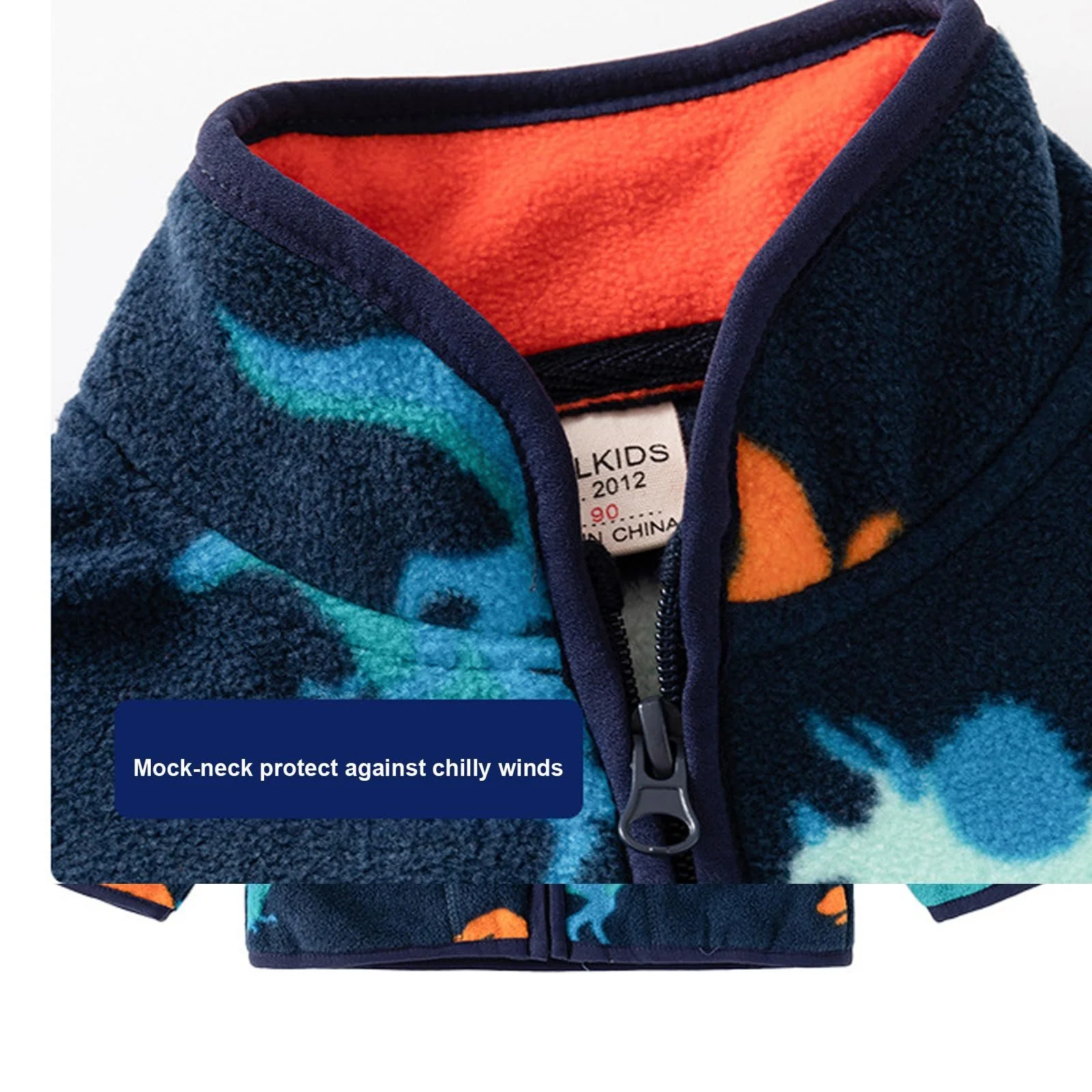 Флисовая куртка для малышей NautySaurs для весны и осени, легкое пальто с принтом на полной молнии, верхняя одежда, фото №3 Флисовая куртка для малышей NautySaurs для весны и осени, легкое пальто с принтом на полной молнии, верхняя одежда, фото №3