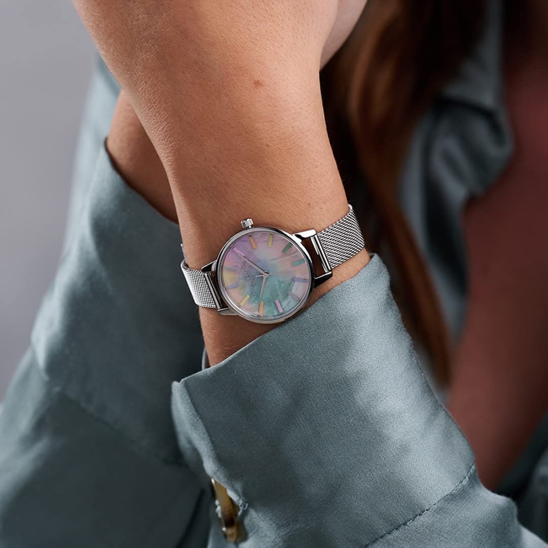 Жіночий аналоговий годинник Olivia Burton Rainbow Collection OB16RB26, райдужний, мінімалістичний, фото №3