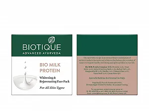 Маска для обличчя Biotique Organic Milk Protein Whitening & Rejuvenating для всіх типів шкіри, 50 г synthetic.ua - Фото 1