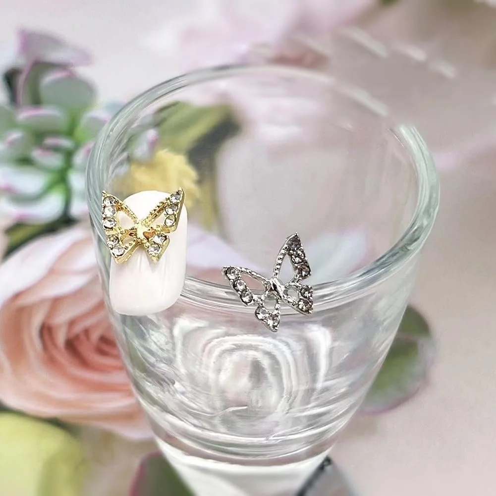 3D Метелики Декоративні стрази для нігтів, Дрібні, Блискучі, Кришталеві, фото №6 3D Метелики Декоративні стрази для нігтів, Дрібні, Блискучі, Кришталеві, фото №6