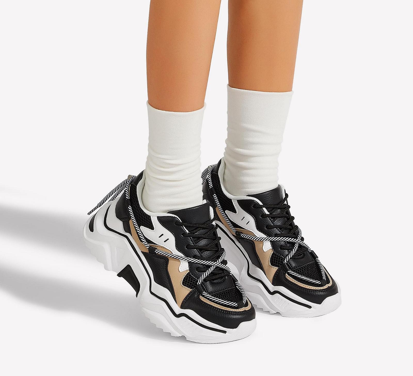 Кросівки на платформі LUCKY STEP Жіночі Різнобарвні Ретро Масивні Кросівки Dad Shoes Модні Різнокольорові для повсякденного носіння та ходьби, фото №6