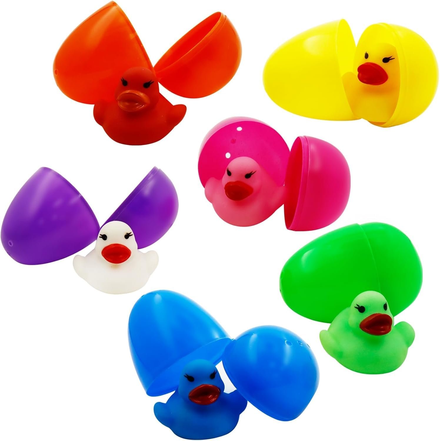 Набір: Іграшка для ванни Качки Гумові, Плаваючі, Світні, фото №4