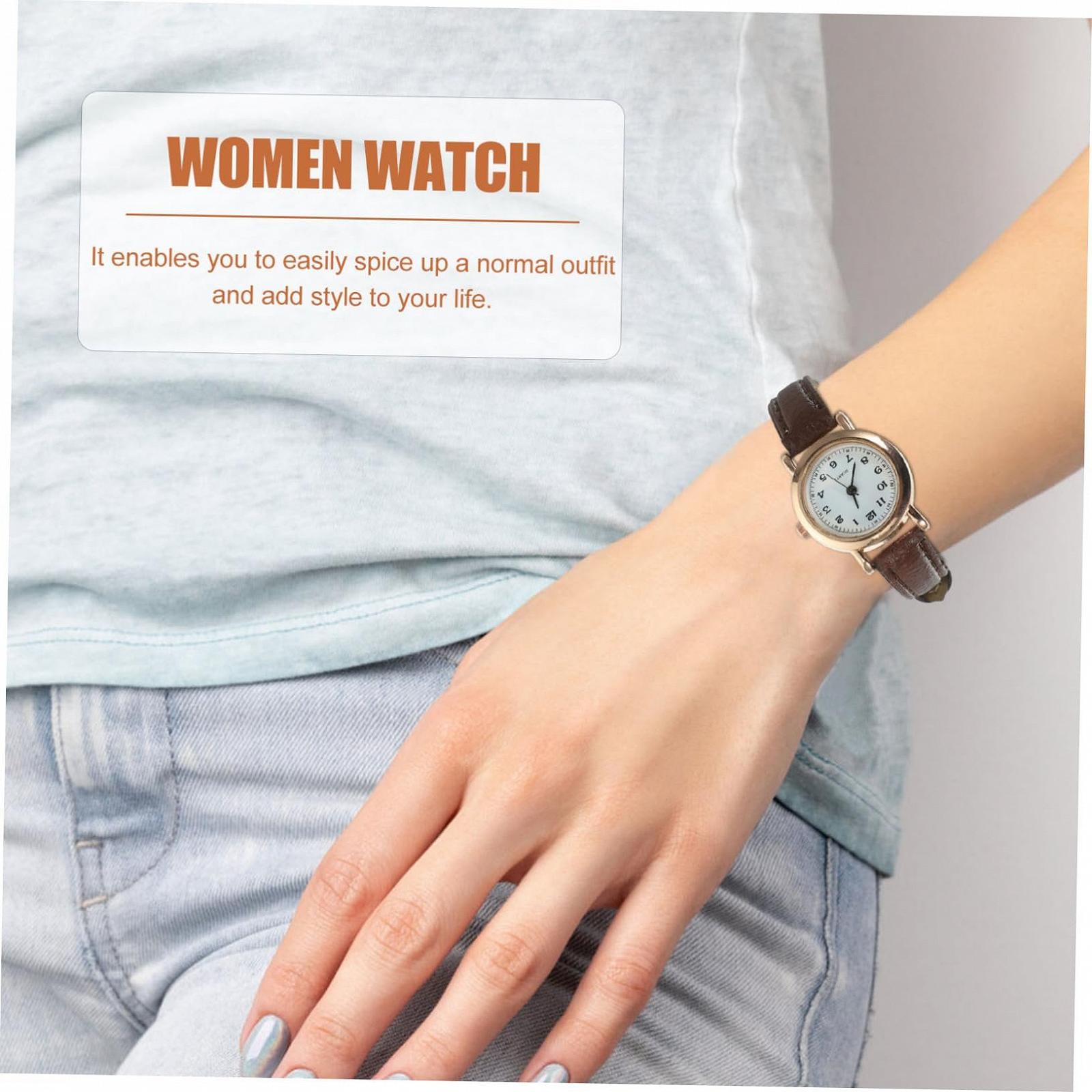 Часы женские PartyKindom Basic Slim Faux Leather, фото №2