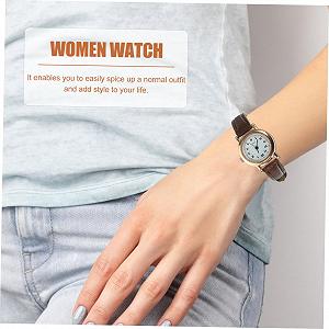 Часы женские PartyKindom Basic Slim Faux Leather synthetic.ua - Фото 1