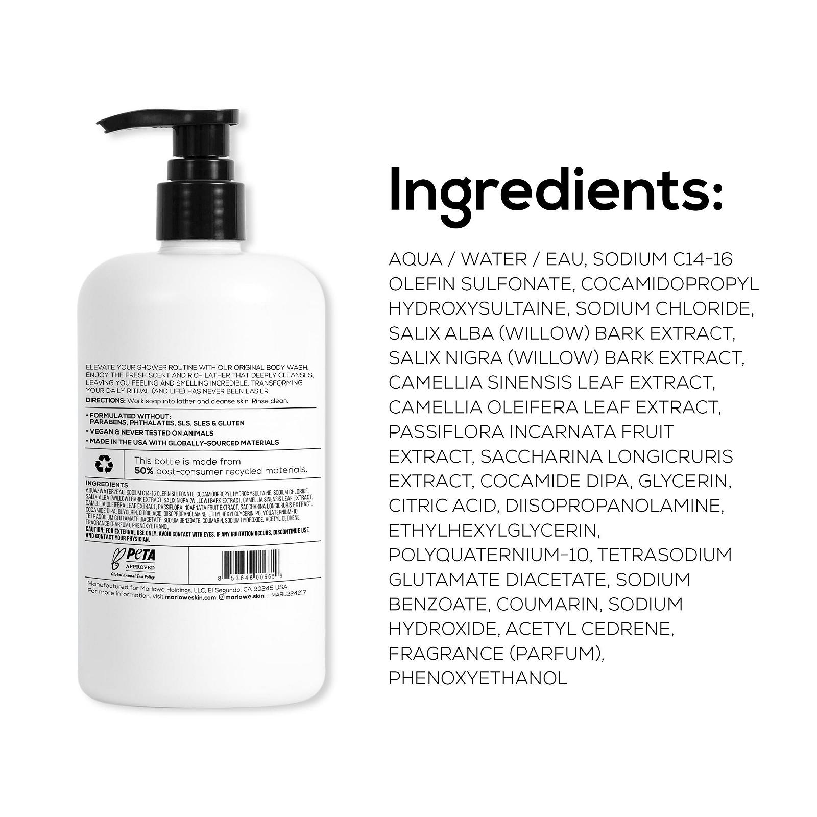 Гель для душу MARLOWE No. 103 Енергізуючий та освіжаючий 473 мл, фото №8