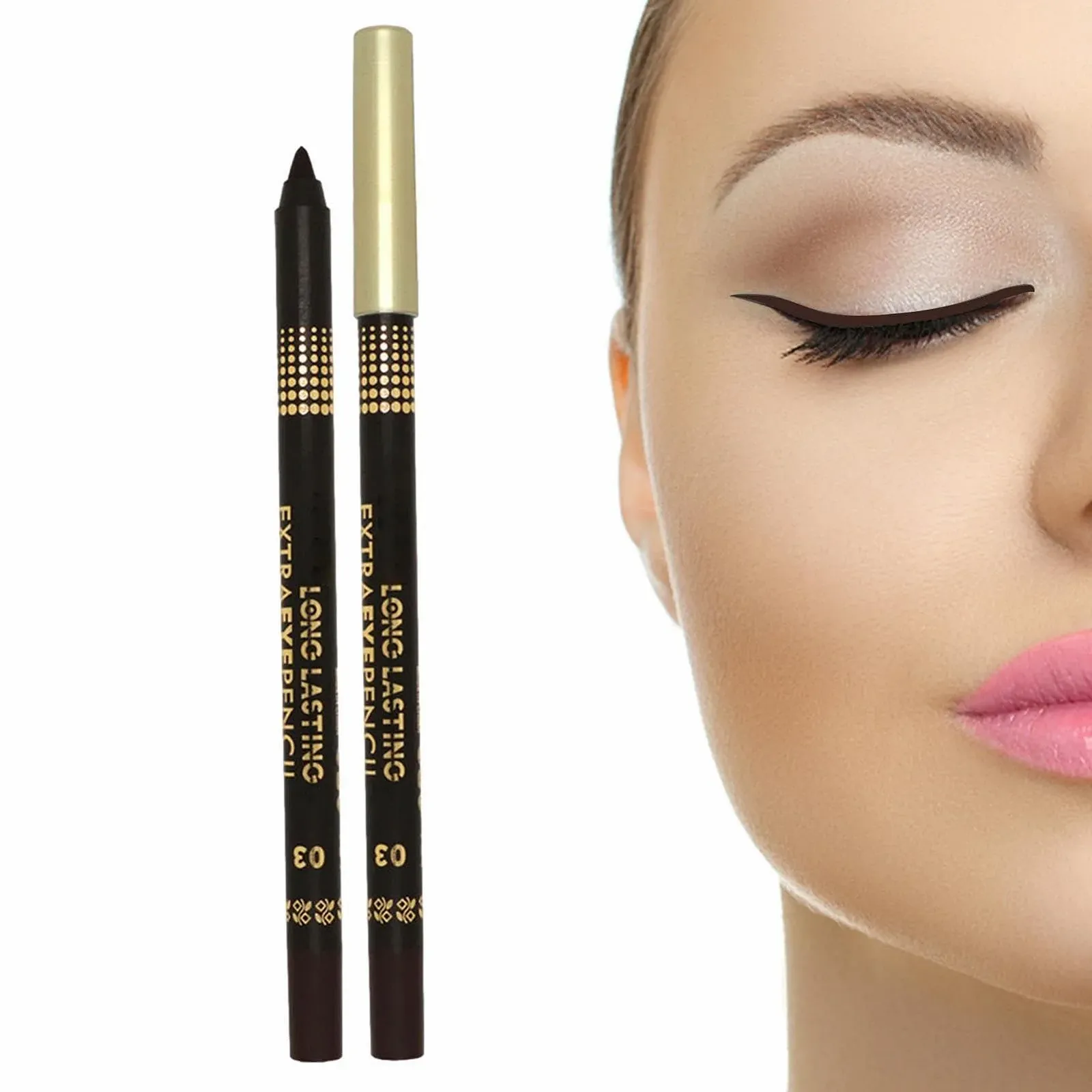 Олівець для очей Fowybe Чорний, фото №5