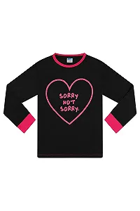 Пижамный набор The PyjamaFactory Cool Girls Sorry Not Sorry Хлопок, 11-16 лет, Розовый/Черный synthetic.ua - Фото 1
