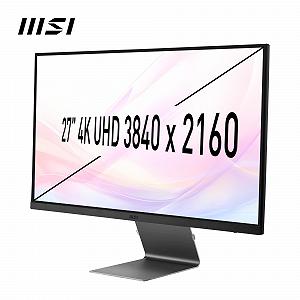 Монитор MSI Modern MD271ULDE 27 дюймов (69 см) Плоский LED UHD (3840 x 2160) IPS USB-C 65 Вт 60 Гц 16:9 Адаптивная Синхронизация Серый synthetic.ua - Фото 1