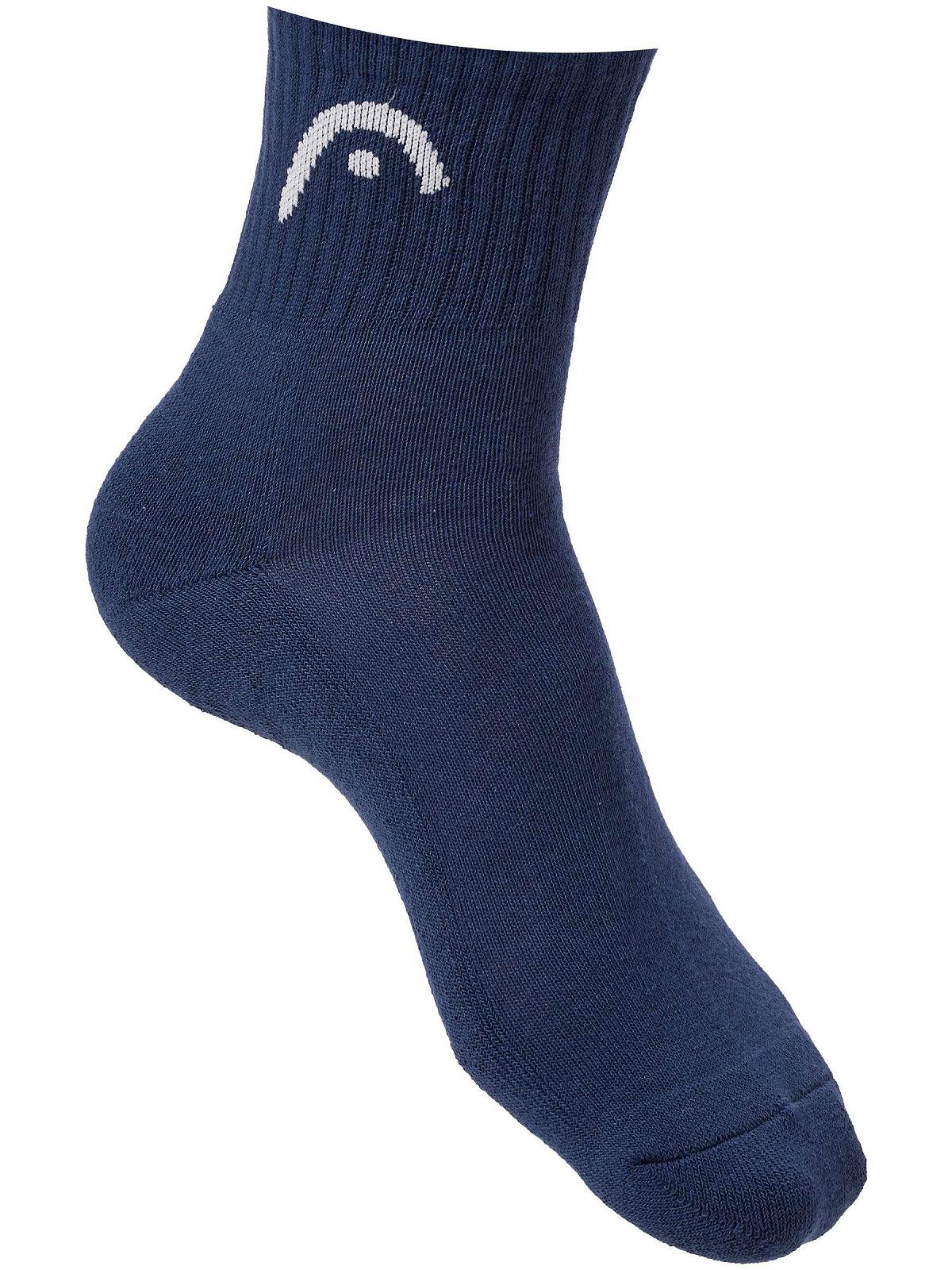 Шкарпетки Head ALL SPORTS TRAINING SHORT CREW 3P Темно-синій  43-46, фото №3