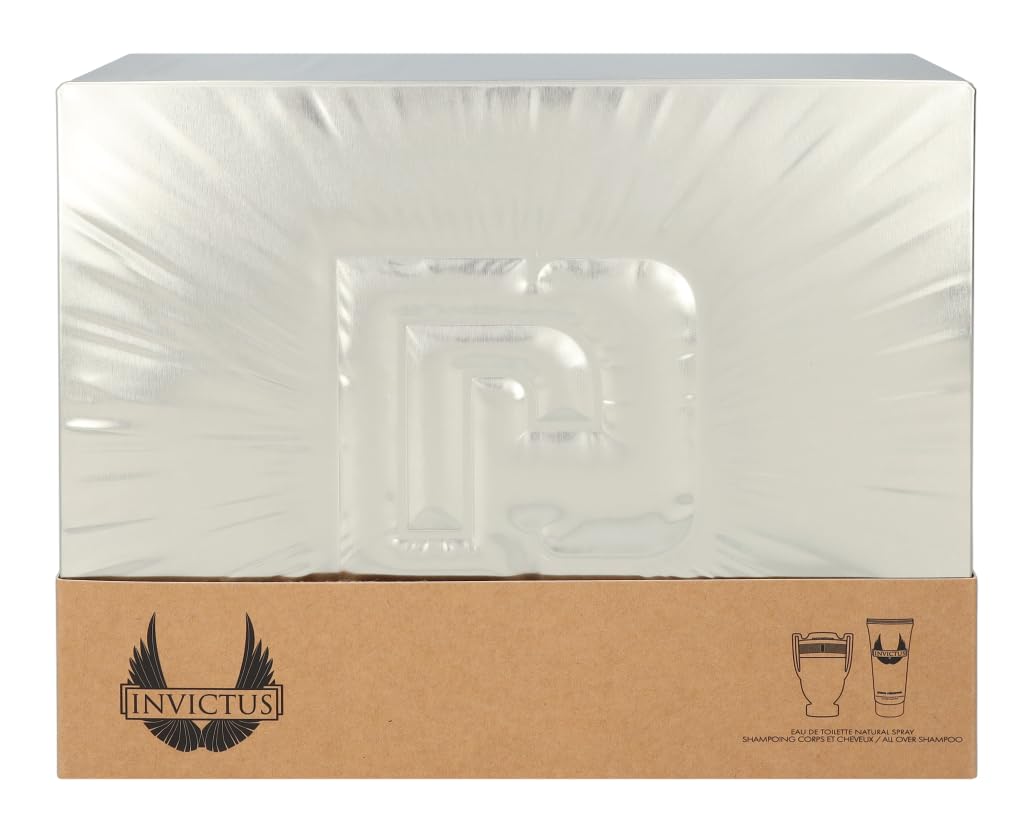 Подарочный набор Paco Rabanne Invictus Туалетная вода 100 мл - Гель для душа 100 мл белый, фото №3 Подарочный набор Paco Rabanne Invictus Туалетная вода 100 мл - Гель для душа 100 мл белый, фото №3