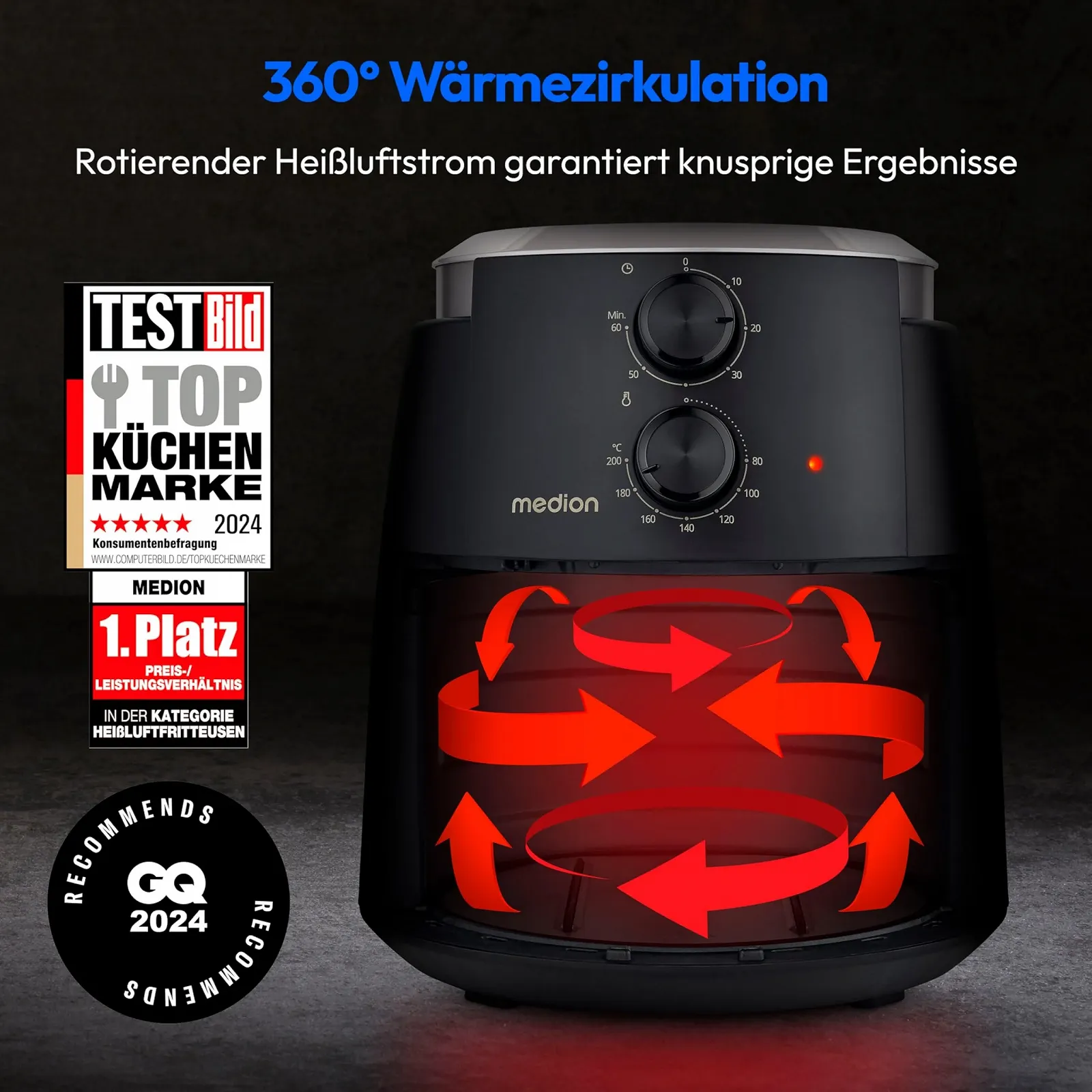 Мультипіч MEDION P30 L MD13020 4.7 л 1500 Вт таймер 60 хв Чорний, фото №3