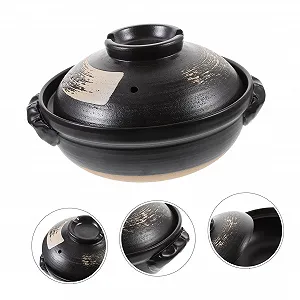 Керамическая кастрюля 500 мл термостойкая с крышкой synthetic.ua - Фото 1