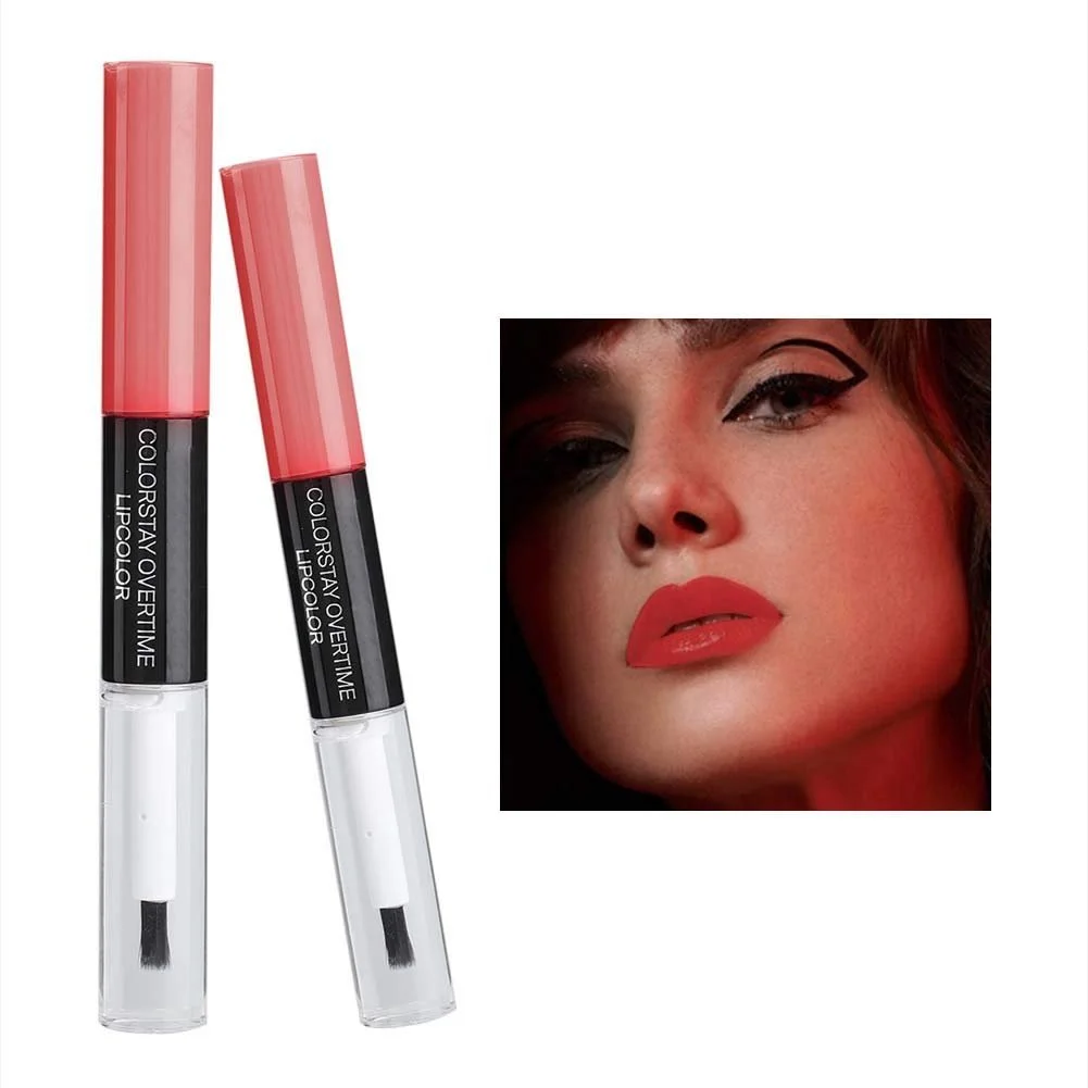 Водостійкий блиск для губ з двостороннім дизайном, натуральні інгредієнти, фото №6