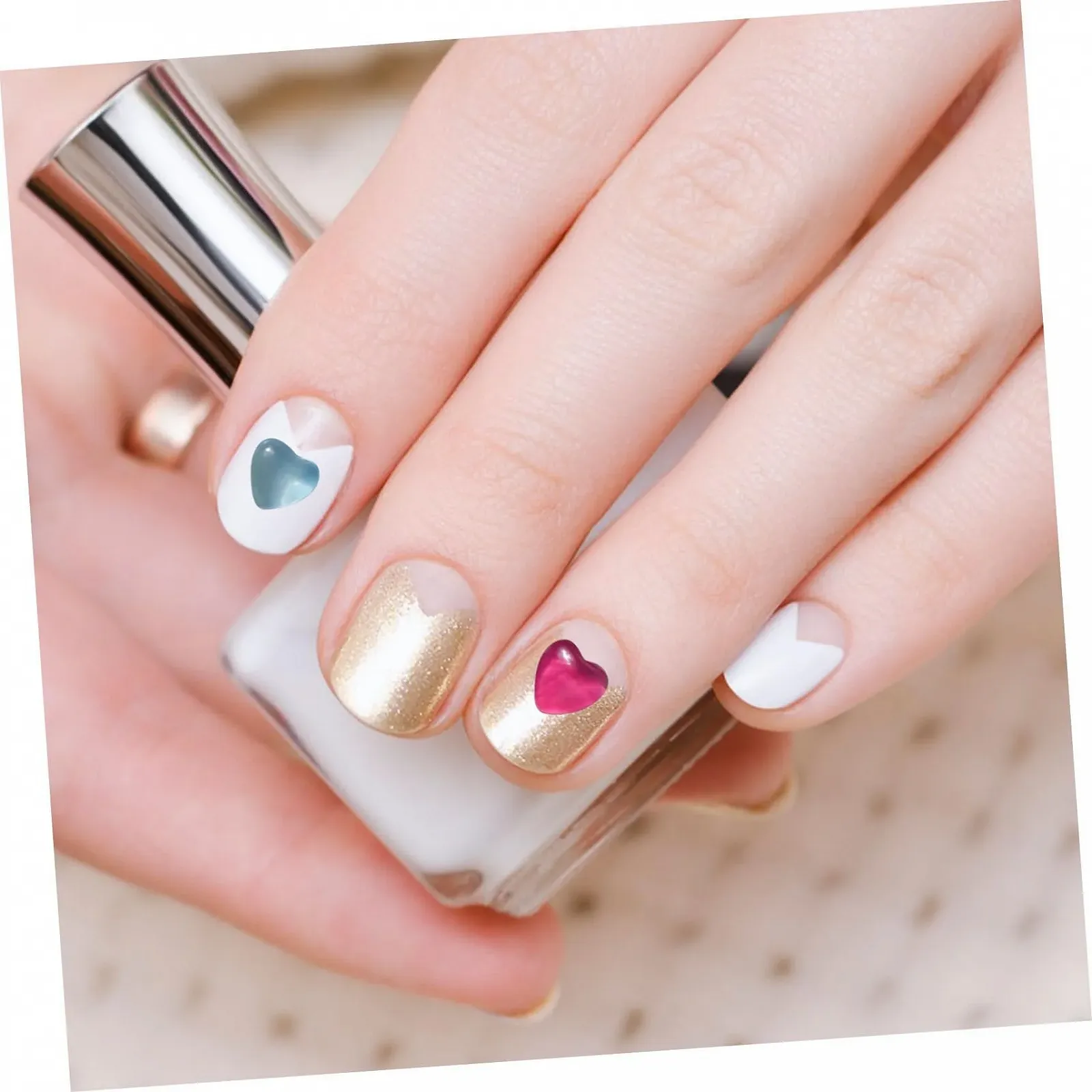 Стрази Серце Healvian Форма серця 100 шт, фото №4