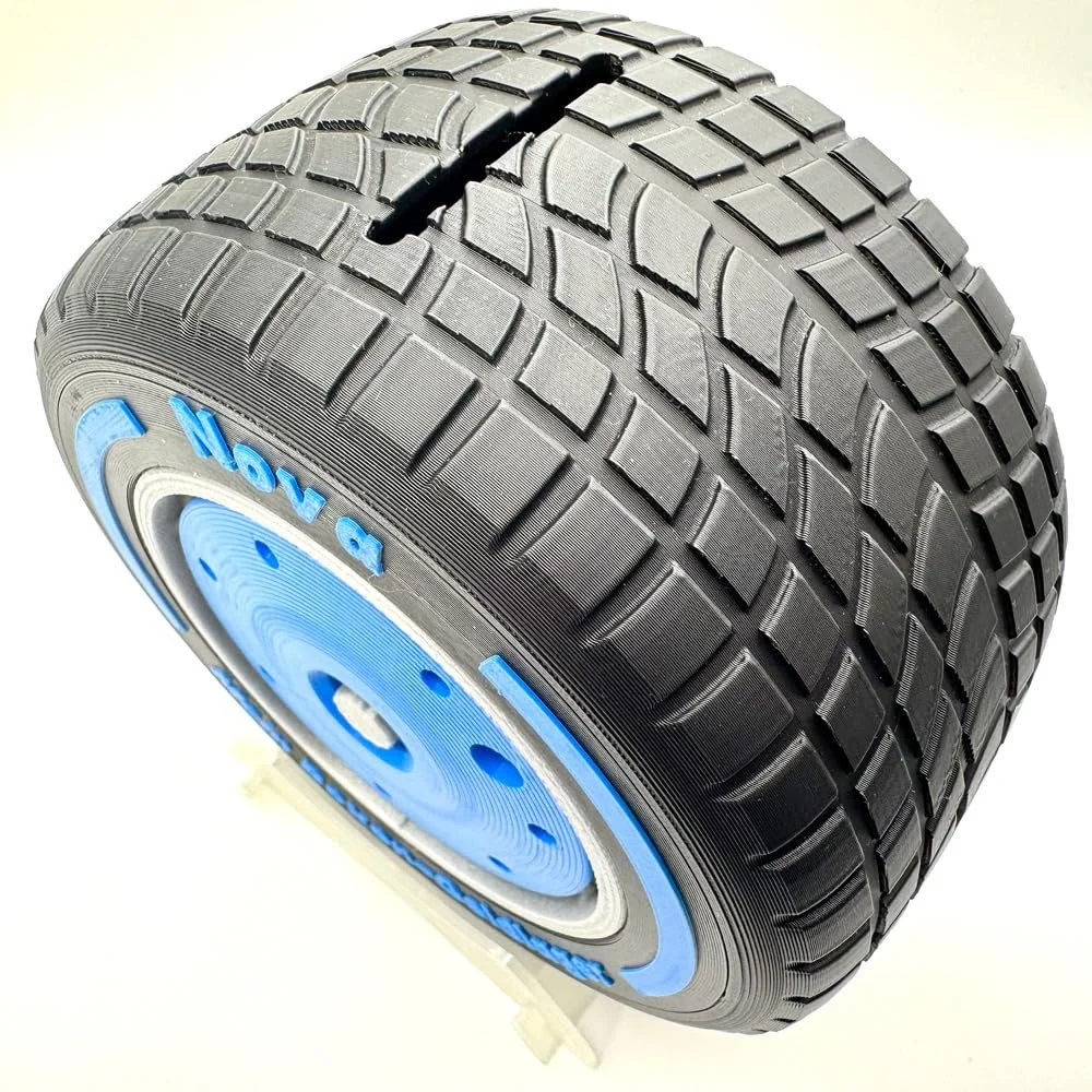 Копилка Formula 1 Wet Tyre в форме шины персонализированная, фото №4