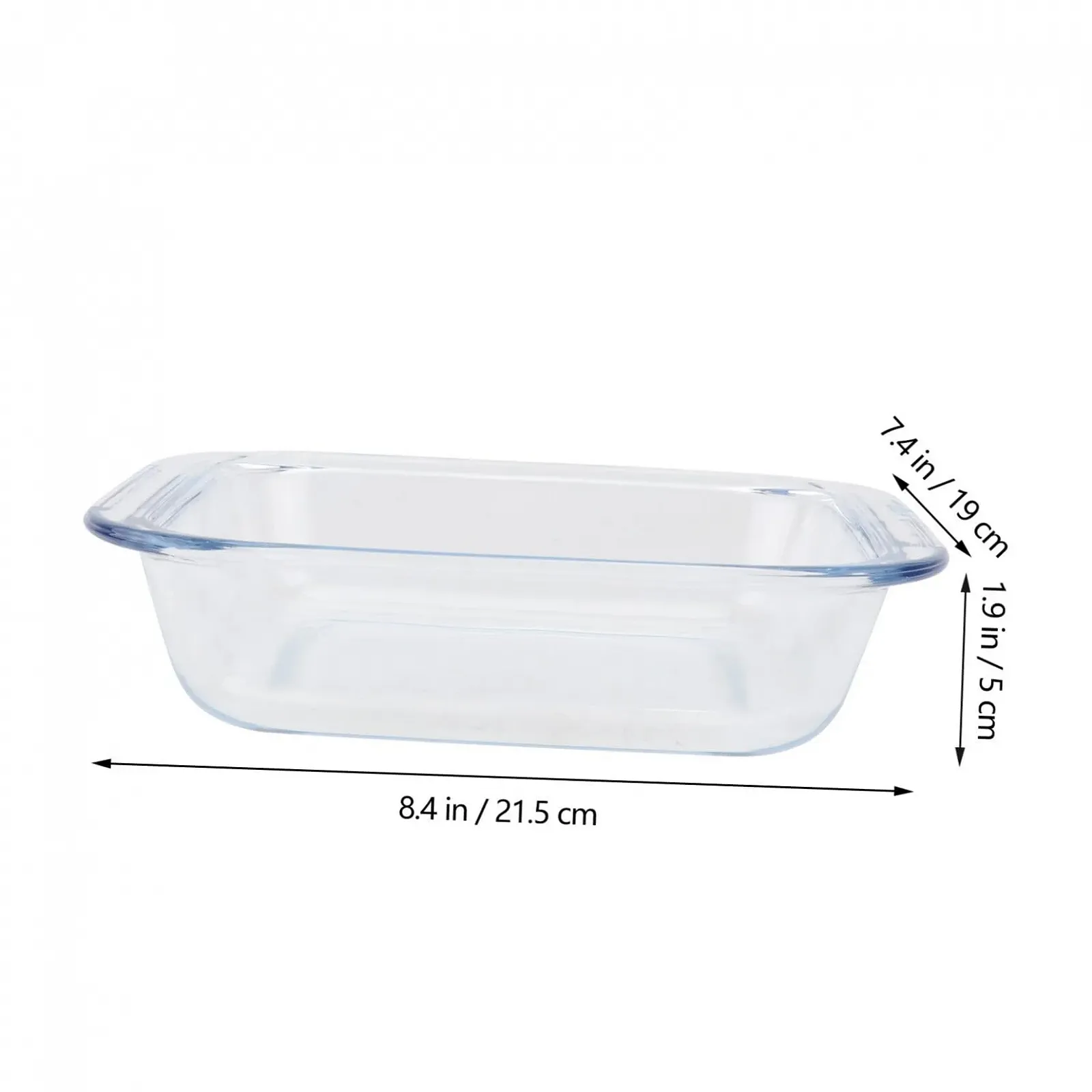 Форма для запікання Sosoport термостійка квадратна скляна, фото №2