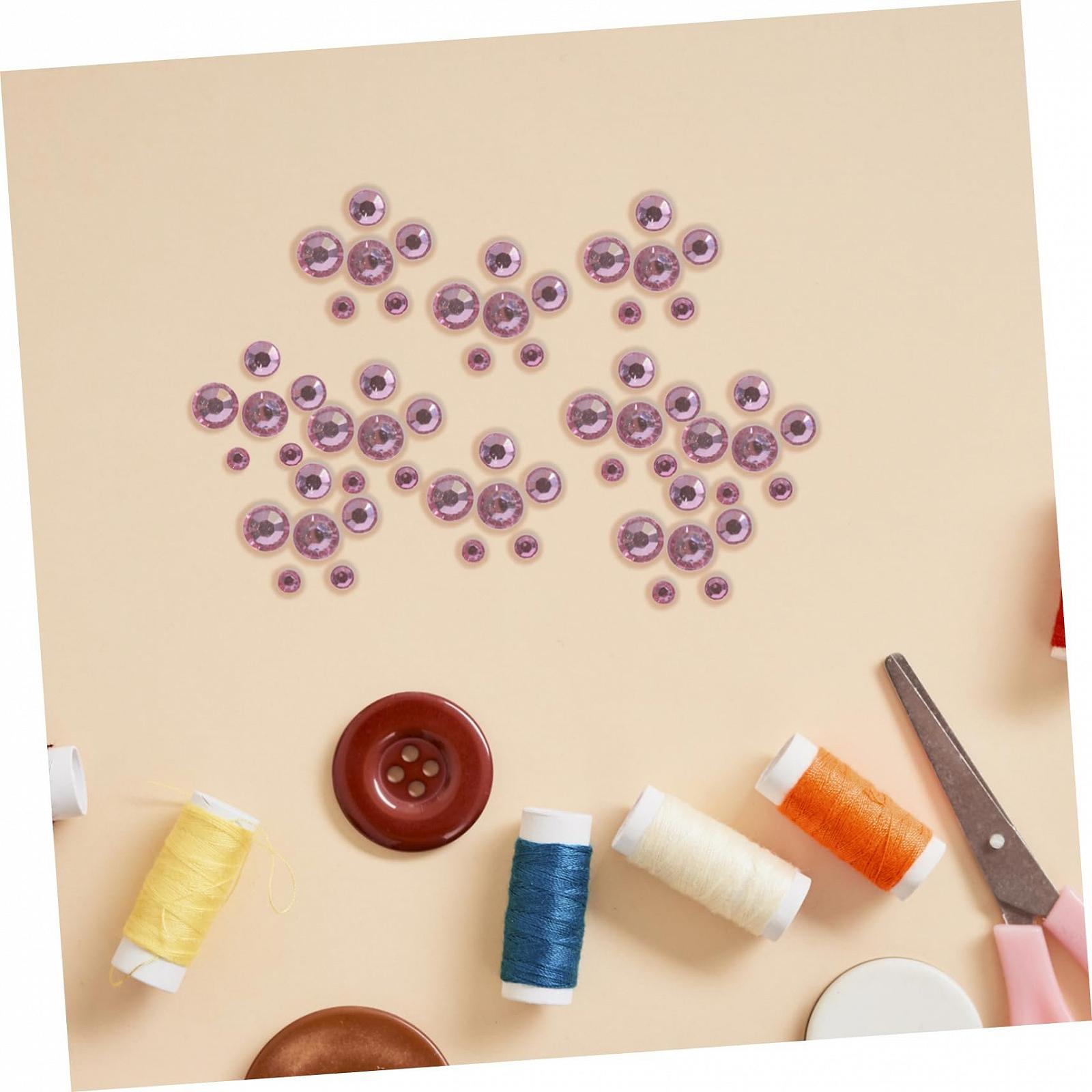 Стразы Operitacx Ювелирные изделия Стразы для ногтей Подвеска Плоская задняя часть Стразы для ногтей Ювелирные изделия для ногтей Акриловые DIY Ювелирные аксессуары DIY Наклейка для лица Бриллиант DIY Craft Nail Art Розовый, фото №4