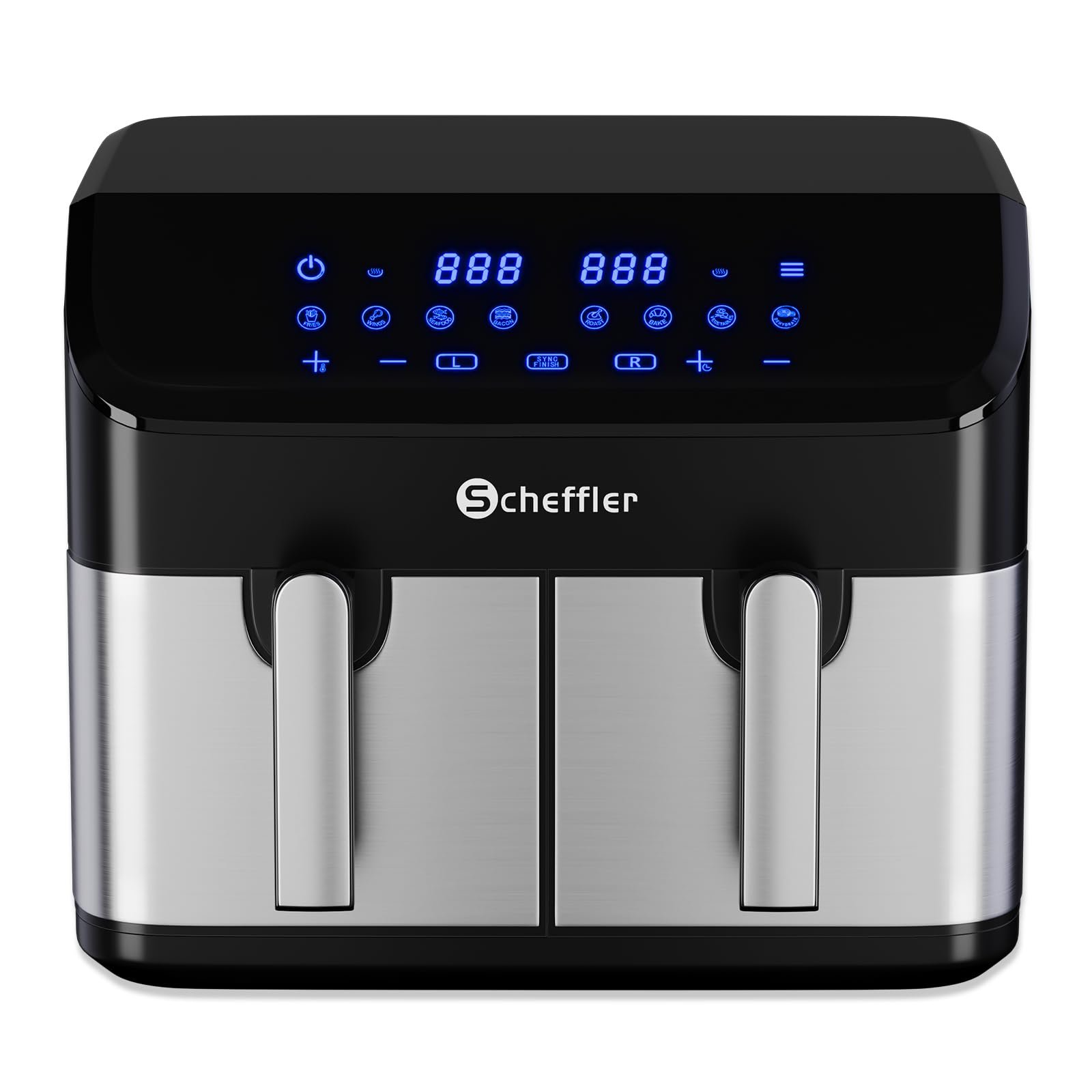 Мультипіч Scheffler 2 камери 9 л (2 x 4.5 л) 2000 Вт Dual Cook & Sync Finish 8 програм Сенсорний екран XXL, фото №8 Мультипіч Scheffler 2 камери 9 л (2 x 4.5 л) 2000 Вт Dual Cook & Sync Finish 8 програм Сенсорний екран XXL, фото №8