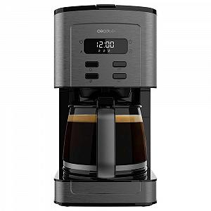 Кавоварка Cecotec Coffee 56 Time, 800 Вт, програмуйте свою каву, нержавіюча сталь, РК-екран, захист від крапель, місткість 1,3 л, 12 чашок, автоматичне вимкнення, резервуар з віконцем - Фото 1