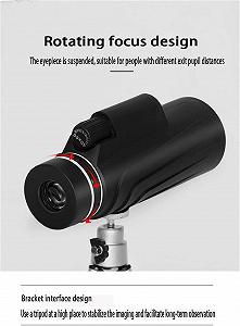 Монокуляр DERBUT многослойный широкополосный дизайн зелёного фильтра synthetic.ua - Фото 1