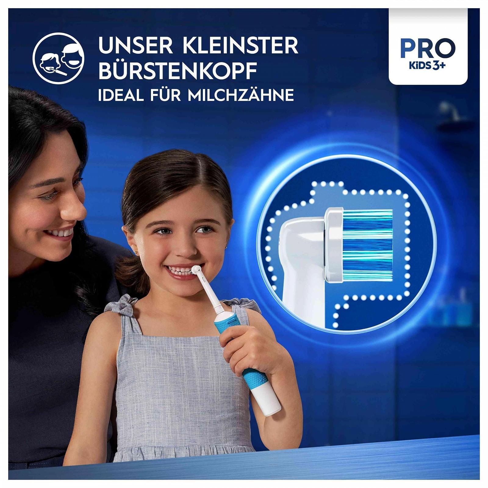 Насадки для зубної щітки Oral-B Kids Frozen змінні Оригінальні Екстра-м'які щетинки Білий, 8 шт, фото №5