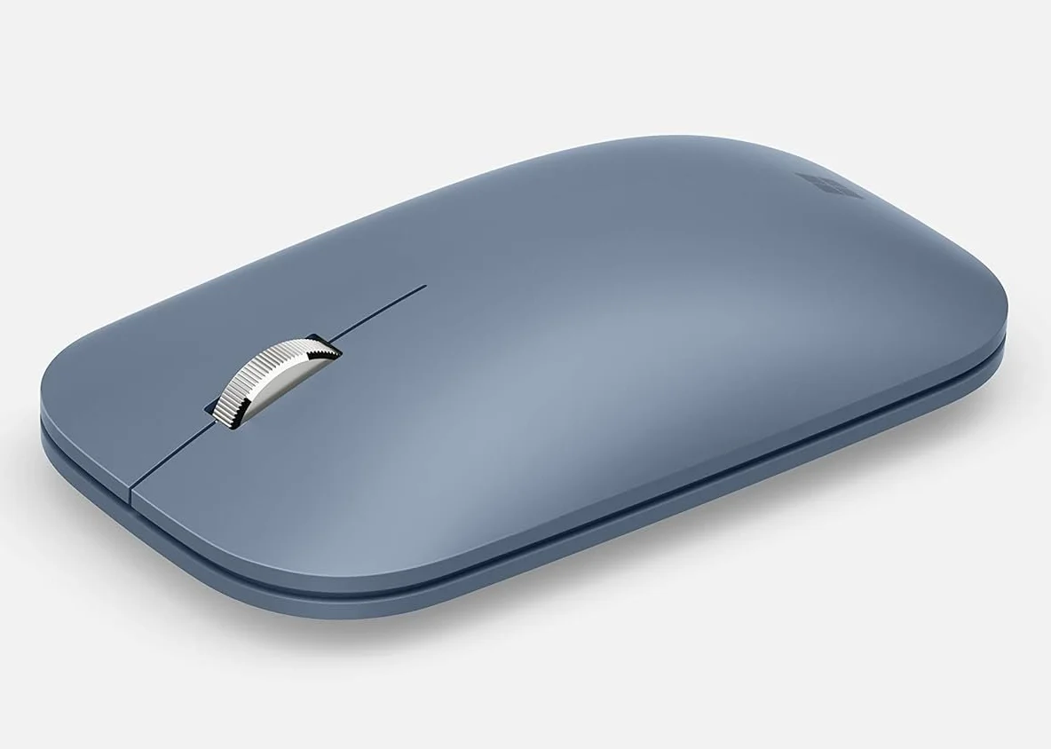 Бездротова миша Microsoft Surface Mobile / Bluetooth / 1800 DPI / 4 кнопок / Блакитна, фото №2 Бездротова миша Microsoft Surface Mobile / Bluetooth / 1800 DPI / 4 кнопок / Блакитна, фото №2
