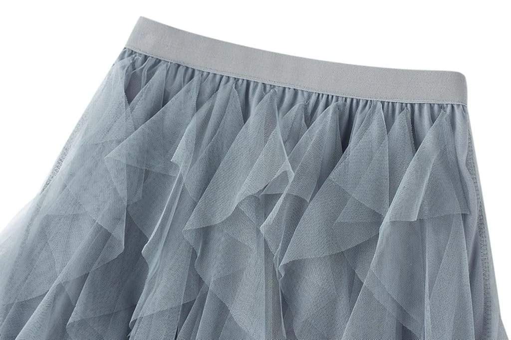 Спідниця  Кльош Асиметрична Еластичний пояс Ретро, фото №3