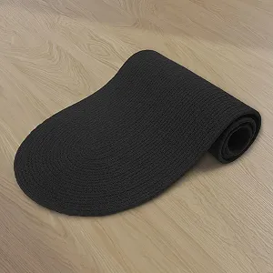 Ранер для столу Encasa XO Handmade Ribbed Design Cotton Black 30 x 137 см ціна на synthetic.ua - Фото 1 Ранер для столу Encasa XO Handmade Ribbed Design Cotton Black 30 x 137 см synthetic.ua - Фото 1