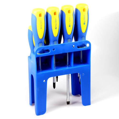 Набір викруток AutoScheich® Набір інструментів Прямий Шліцьовий Хрестовий Torx Перфорований Настінний Чорний, фото №4