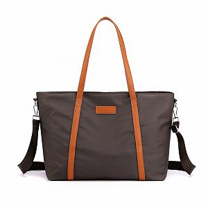 Сумка-тоут PORRASSO для ноутбука, женская, 15,6 дюйма, коричневая, повседневная - Фото 1