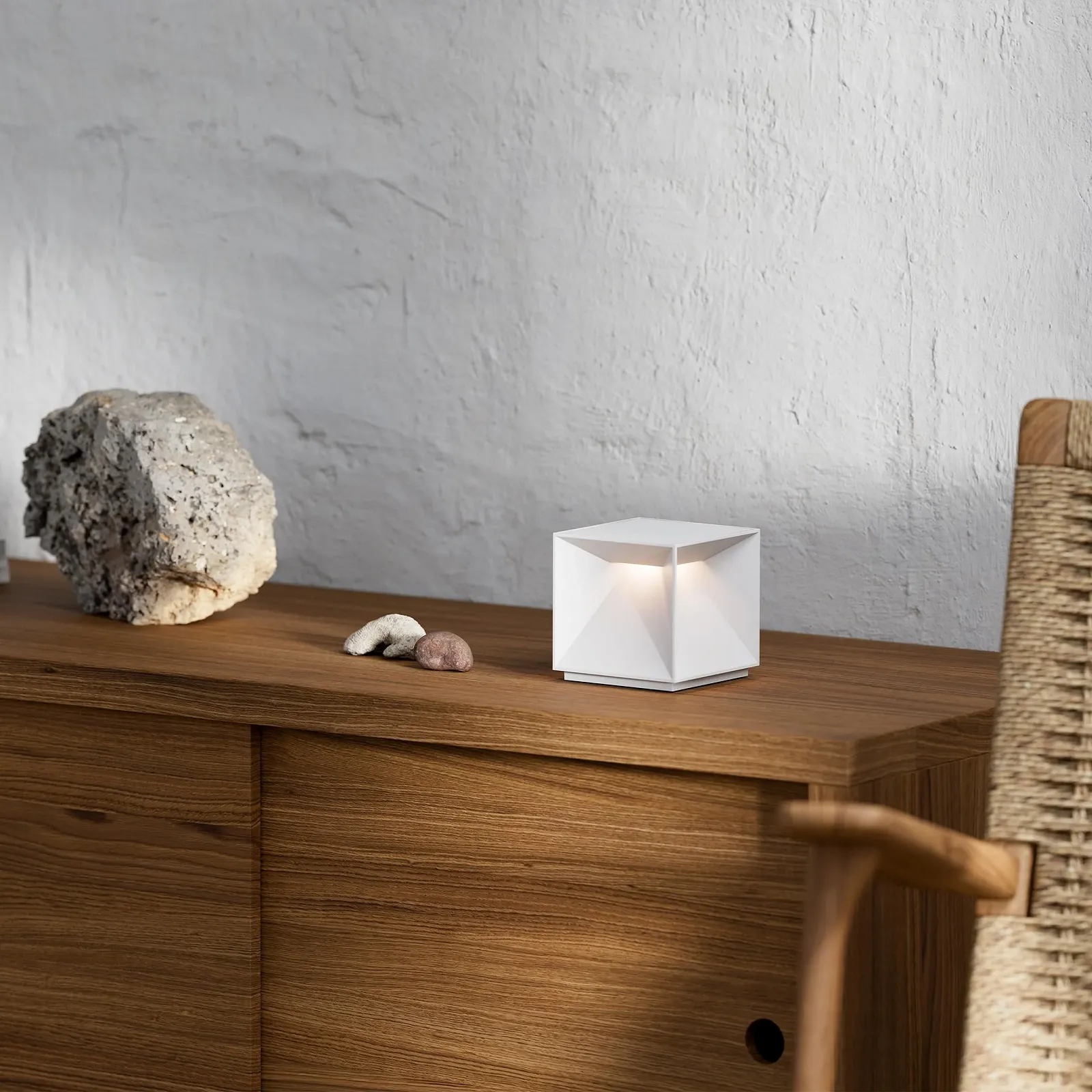 Настільна лампа SIGOR Nutalis Cube LED Battery IP54 10 см Snow White, фото №2