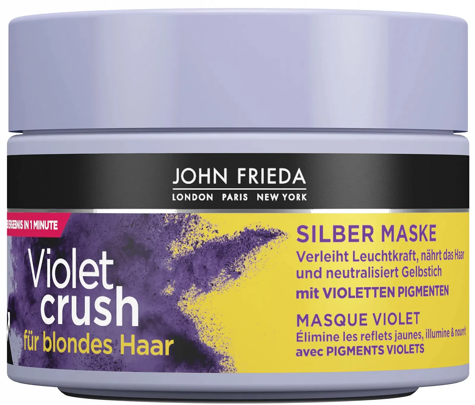 Маска для білявого волосся John Frieda Violet Crush Silver 250 мл, фото №1