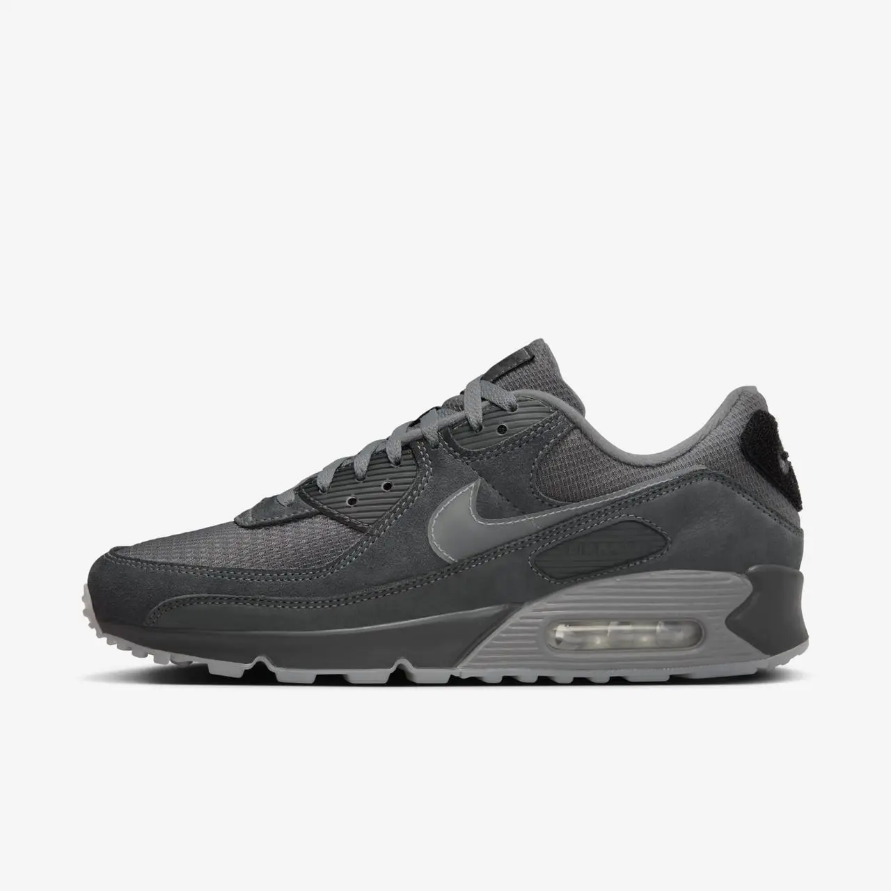 Кроссовки Nike Air Max 90 Anthracite / Light Smoke Grey / Black Размер 41, фото №3