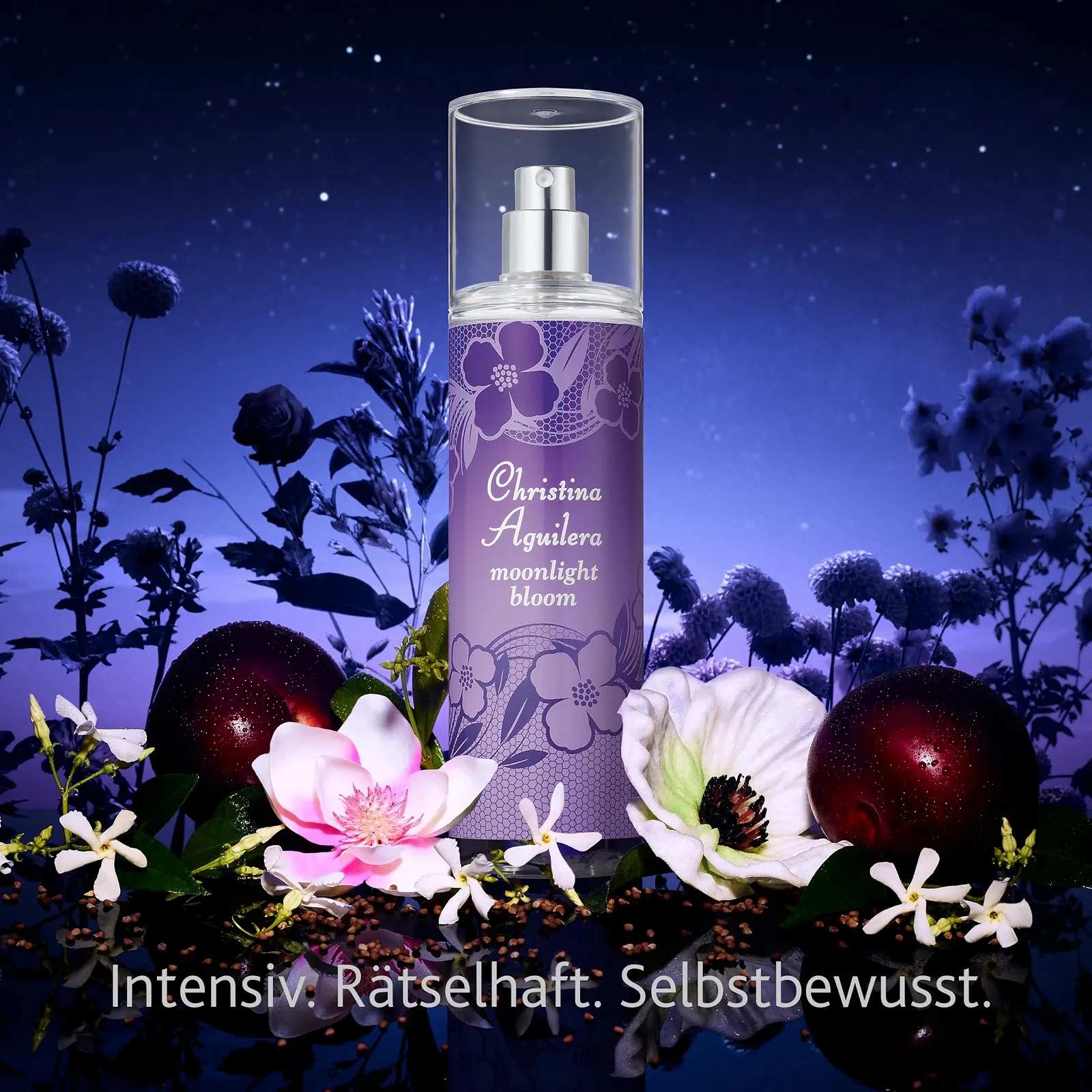 Парфюмерный мист Christina Aguilera Moonlight Bloom Fine Jasmine Floral Для женщин, фото №3 Парфюмерный мист Christina Aguilera Moonlight Bloom Fine Jasmine Floral Для женщин, фото №3