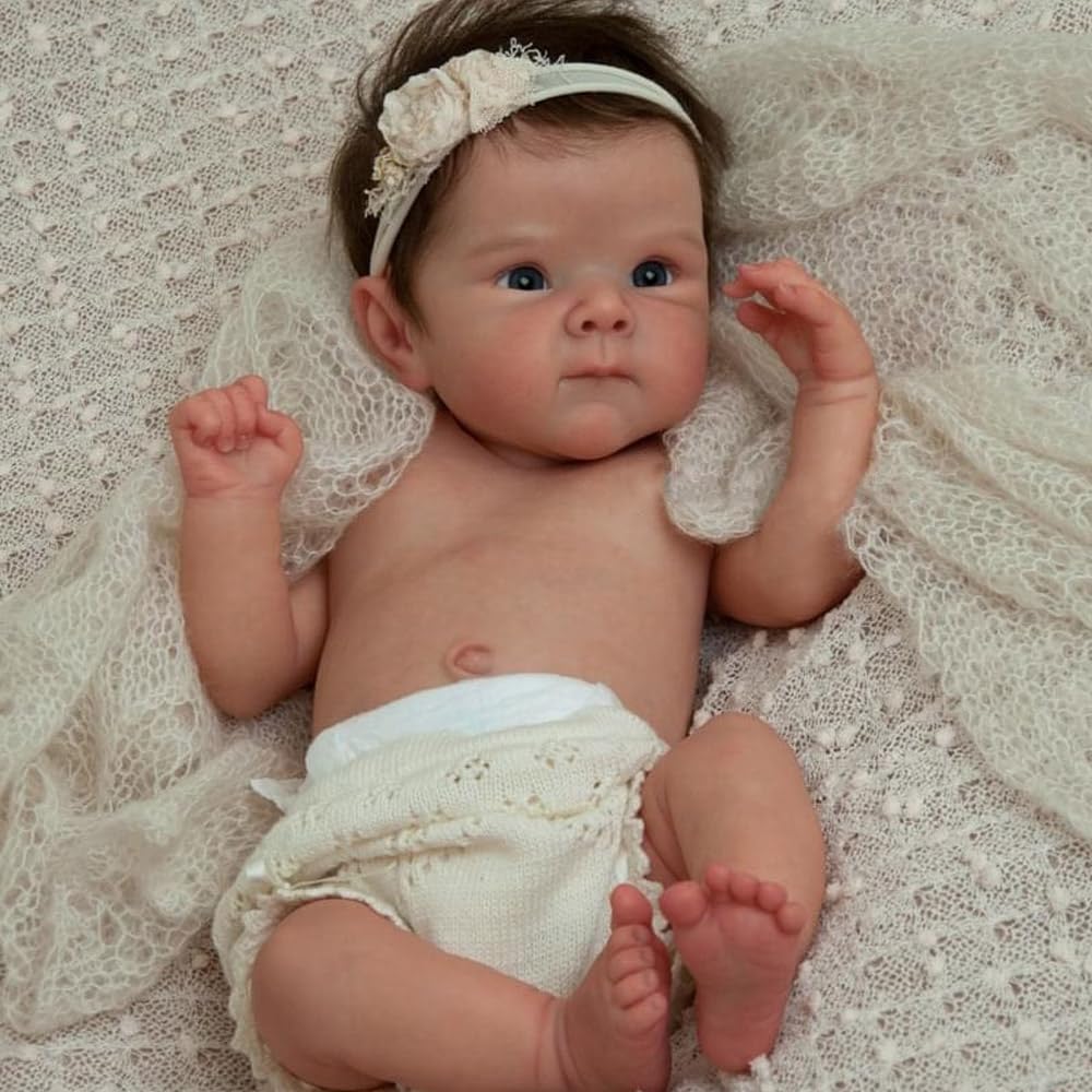 Кукла RXDOLL Reborn 45 см Силиконовая Виниловая Полное тело Реалистичная Новорожденная Девочка, фото №2