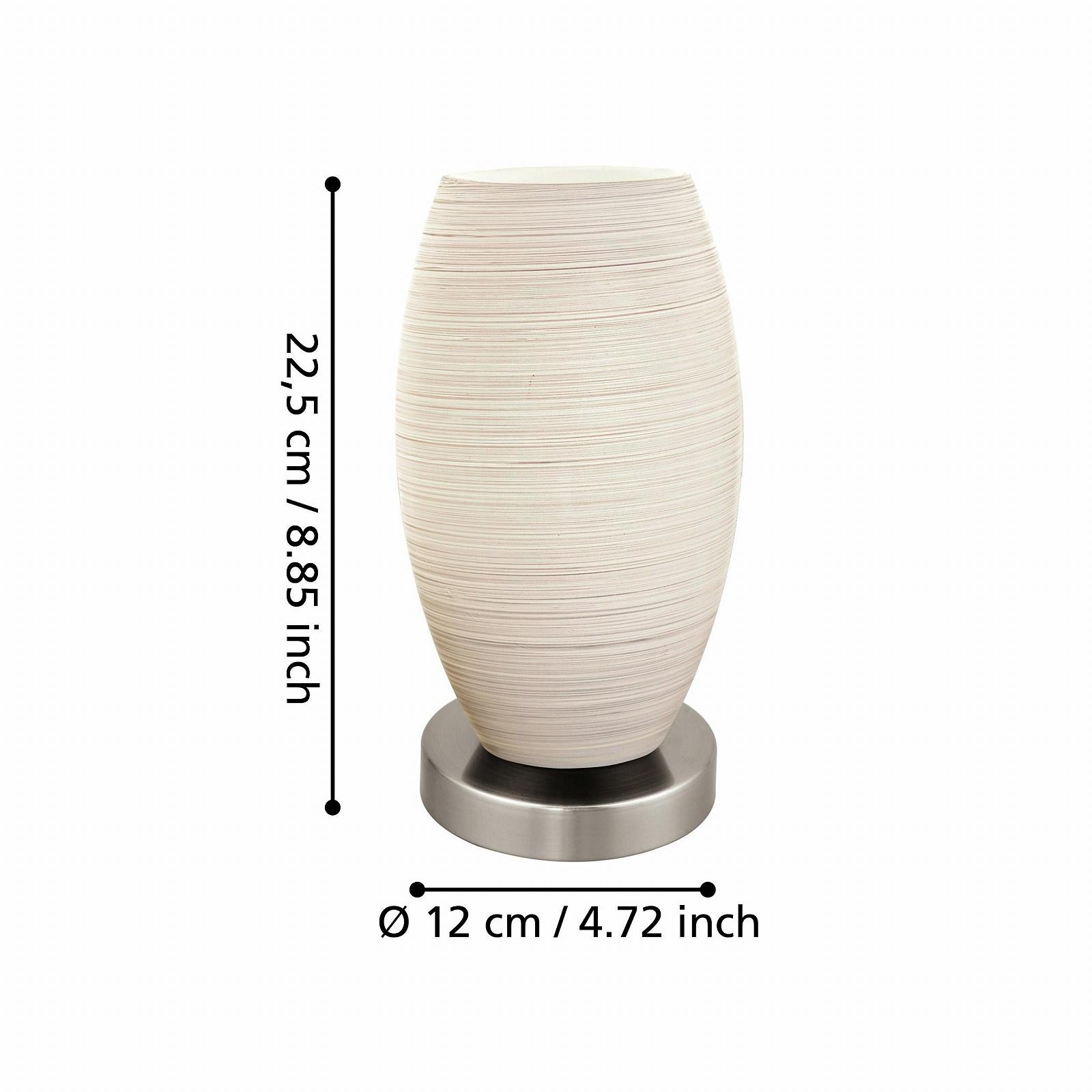 Настільна лампа EGLO Batista 3 Сріблястий/Білий (E27), фото №4